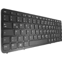 T-ProTek DEUTSCHE-Tastatur Schwarz ,Schwarz Rahmen,Trackpoint für HP EliteBook 840 G1 D1F44AV