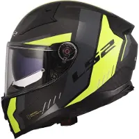 LS2 Helmets Integralhelm LS2 FF811 VECTOR II CARBON Grid Hi-Viz Gelb Matt größe XXS
