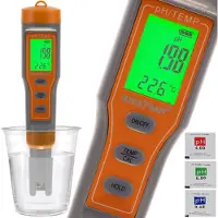 Bigstren Digitaler Wassertester ph-Wert Kalibrierung ATC-Funktion Pflanzen Aquarium Pool Koi Teich 23534
