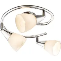 Globo Lighting Strahler Metall verchromt, 3x E14
