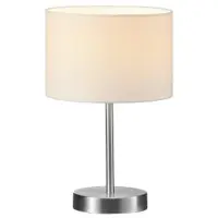 TRIO Tischlampe Lampenschirm Series 4611 Mit weißer Motorhaube 20 cm