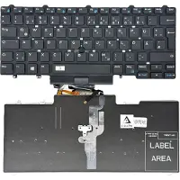 T-ProTek DEUTSCHE - Tastatur Ohne Rahmen mit Beleuchtung kompatibel für DELL Latitude E5450-4593