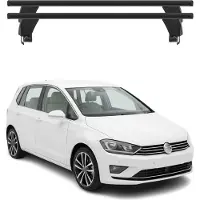 Menabo Dachträger Grundtäger für VW Golf Sportsvan 2014-2020 50kg Alu Schwarz 2x