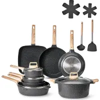Vevor Induktion Töpfe Pfannen Set (19-teilig) mit Glasdeckel