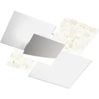 TOP LIGHT Moderne Deckenleuchte 1088/90-FO aus weißem Glas und Blattgold 4xE27