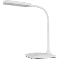 Emos LED Tischlampe EDDY 6 Watt, 480 lm, einstellbare Lichtfarbe 3000 K, 4500 K, 6800 K, Lebensdauer 30000 Stunden, weiß, Z7599W