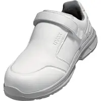 Uvex 1 sport white Sicherheitsschuh S2 Halbschuh Slipper mit Klettriemen weiß 50 - 6580950 - weiß