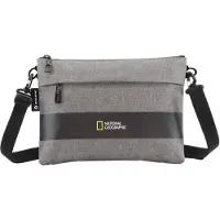 National Geographic Schultertasche SHADOW Mit guter Umweltbilanz Grey One Size