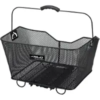 Xlc Carry More BA-B04 Fahrradkorb schwarz, 415x324x215mm, inkl. Adapterplat...