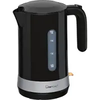 Clatronic Wasserkocher 1,8L mit verdecktem Edelstahlheizelement | Kettle mit herausnehmbarem Kalkfilter & verriegelbaren Deckel | Einhandbedienung | 2200W | Wasserkocher weiß | WK 3452