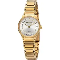 Regent Damen Uhr GM-2132 Metallband Armbanduhr Metallarmband Analog gold D2URGM2132