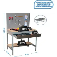 Simonwork (bancos De Trabajo) Bt2 Box Werkbank 1445x910x610 Mm