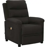 Syfax Massagesessel Schwarz Stoff