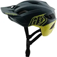 Troy Lee Designs Flowline SE MIPS Helm, Badge, gray/glo yellow, M/L | 57-59cm