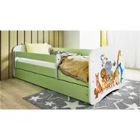 RAUMHIRSCH FURNITURE Kinderbett Jugendbett Tiere 70x140, 80x160, 80x180 cm - Komplettset mit Schublade & Rausfallschutz