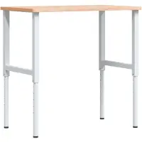 Syfax Werkbank 100x60x(71,5-98) cm Massivholz Buche Rechteckig