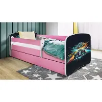 RAUMHIRSCH FURNITURE Kinderbett Jugendbett Ethnie 70x140, 80x160, 80x180 cm - Komplettset mit Matratze, Schublade & Rausfallschutz