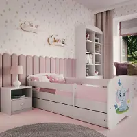 RAUMHIRSCH FURNITURE Kinderbett Jugendbett Elefant 70x140, 80x160, 80x180 cm - Komplettset mit Schublade & Rausfallschutz