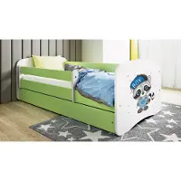 RAUMHIRSCH FURNITURE Kinderbett Jugendbett Waschbär 70x140, 80x160, 80x180 cm - Komplettset mit Schublade & Rausfallschutz