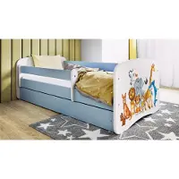 RAUMHIRSCH FURNITURE Kinderbett Jugendbett Tiere 70x140, 80x160, 80x180 cm - Komplettset mit Schublade & Rausfallschutz