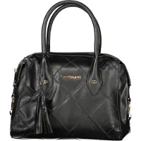 Laura Biagiotti Elegante Schwarze Damentasche mit Multifunktion und Kontrastdetails