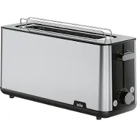 Braun HT 1610, Schwarz, Edelstahl, Kunststoff, Edelstahl, Tasten, Drehregler, 1030 W, 25 cm, 454 mm