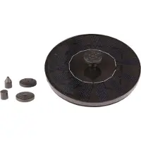 Lumineo Springbrunnen / Teichpumpe Solar Kunststoff Outdoor 16x3,5cm