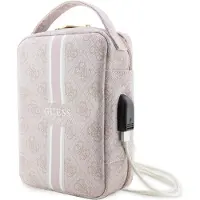 GUESS Universelle Tasche Tragetasche Umhängetasche 4G Printed Stripes Pink