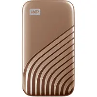 Western Digital My Passport SSD, 2 TB Solid State Drive, 1050MB/s, Gold