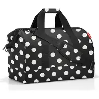 Reisenthel Schultertasche Reisetasche Allrounder Dots White schwarz