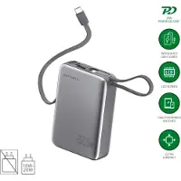 4smarts 541626, 20000 mAh, Lithium Polymer (LiPo), Adaptive Fast Charging, Hisilicon FCP, Power Delivery 3.0, Programmable Power Supply (PPS), Quick..., 3,85 V, Grau