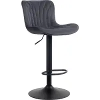 CLP Barhocker Linus | Farbe creme Material Samt