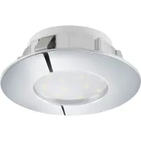 Eglo Pineda, Einbaustrahler, Nicht austauschbare(s) Leuchtmittel, 6 W, 3000 K, 500 lm, Chrom