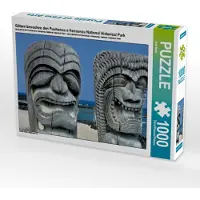 CALVENDO Götzen bewachen den Puuhonua o Honaunau National Historical Park 1000 Teile Puzzle quer 640x480mm, Bade Uwe; 7301082