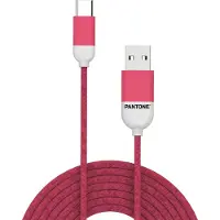 Pantone PT-TC001-5P, 1,5 m, USB A, USB C, USB 2.0, Pink