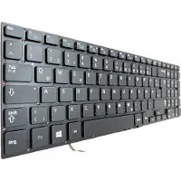 T-ProTek Tastatur - Farbe: schwarz - mit Beleuchtung - ohne Rahmen - Deutsches Tastaturlayout kompatibel für Samsung NP870Z5E-X02