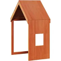 Syfax Dach für Kinderbett Wachsbraun 60x99x139,5 cm Massivholz Kiefer