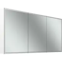 Schneider GLOW D2W Spiegelschrank, 3 Türen 50/50/50cm, 1513x136x736mm, rundum Beleuchtung, Dim2Warm, 218.151.02.02