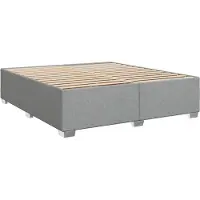 vidaXL Bettgestell ohne Matratze Hellgrau 200x200 cm Stoff