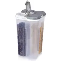 Excellent houseware 2,4 l geteilter Behälter für lose Produkte mit Spender