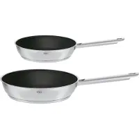 Rösle ELEGANCE Bratpfannen-Set 2-tlg. Ø 20/28 cm mit Antihaftversiegelung ProPlex, spülmaschinen-, backofen- und induktionsgeeignet