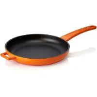 WAS Germany LAVA Pfanne eckig orange Ø 21 cm, Serie Frying pans handle Gusseisen emailliert