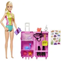 Barbie Marine Biologist Meeresbiologin-Puppe Spielset