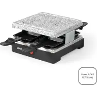 Livoo DOC242, 4 Person(en), Schwarz, Rechteckig, Granit, 200 x 200 mm, 600 W