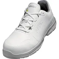 Uvex 1 Sport Hygiene Sicherheits-Halbschuh 6582 S3 SRC EN ISO 20345:2011 S3 SRC, Farbe: weiß weiß Größe 35