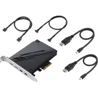 Asus ThunderboltEX 4, PCIe, Mini DisplayPort, PCIe, Thunderbolt, USB 2.0, USB 3.2 Gen 2 (3.1 Gen 2), PCIe 3.0, Schwarz, PC, Intel Thunderbolt 4 JHL8540