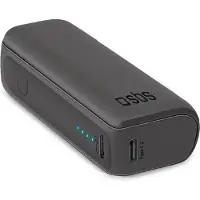 SBS TTBB5000MINIK, 5000 mAh, Lithium-Ion (Li-Ion), 10 W, Schwarz