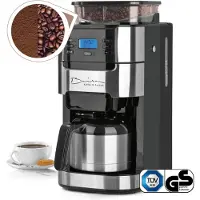 Barista 04570 Filterkaffeemaschine, Isolierkanne, 10 Tassen, Zeitschaltuhr, Aromawahl, Integriertes Mahlwerk