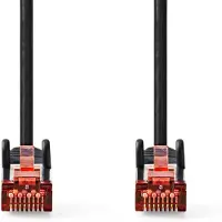 Nedis CAT6-Netzwerkkabel - RJ45 Stecker - RJ45 Stecker - S/FTP - 5.00 m - Rund - LSZH - Schwarz - Label