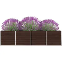 vidaXL "2026 Aktion"Hochbeet - CLORIS - Pflanzkasten - 320 x 40 x 77 cm Verzinkter Stahl Braun - NeuMöbel8950837